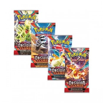 Pokemon Scarlet & Violet: Obsidian Flames Booster kortų papildymo pakuotė 1 vnt.